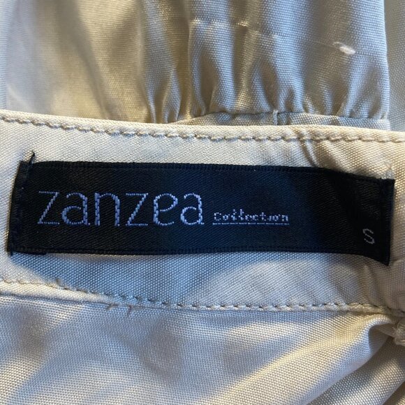 Zanzea SZ S Cream color silky oversized long sleeve smock style top / tunic - Picture 6 of 6